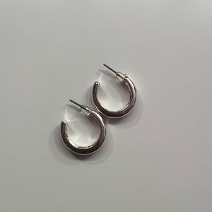 Small silver hoops